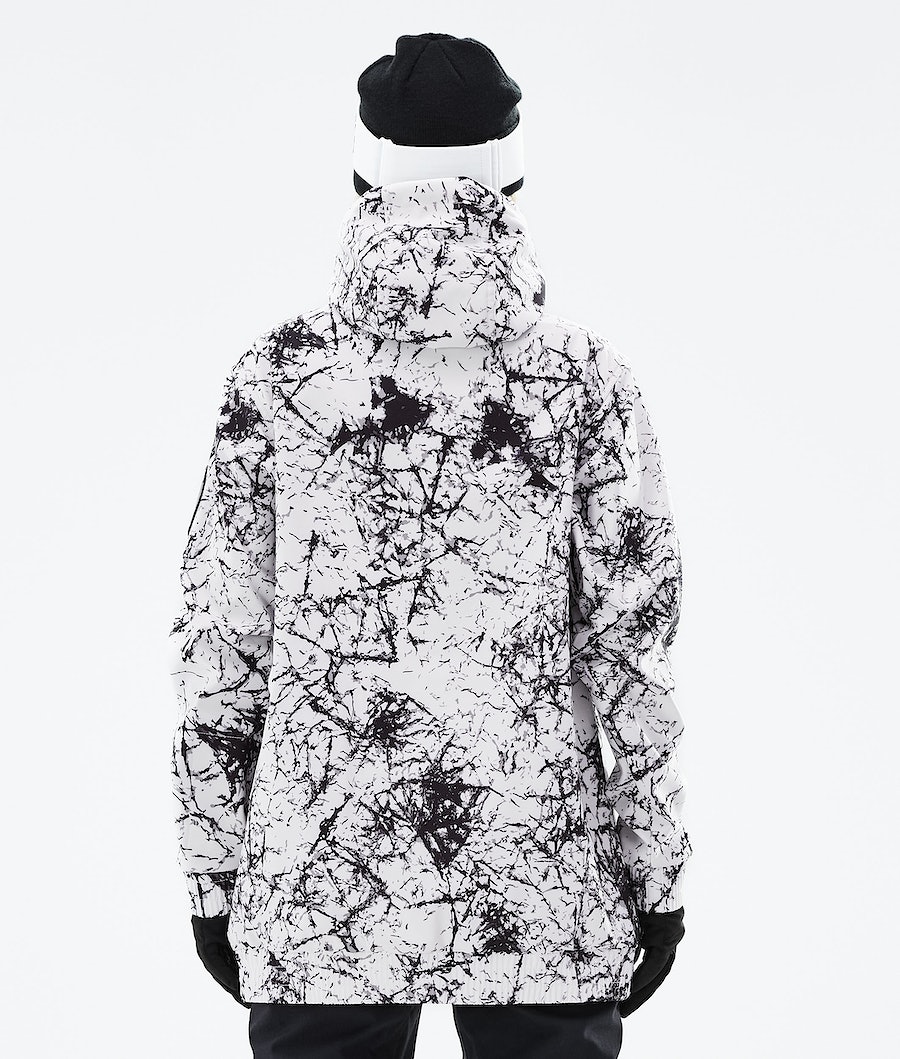 Dope Wylie Snowboardjacke Damen Weiß Schwarz | 145-EPLFND