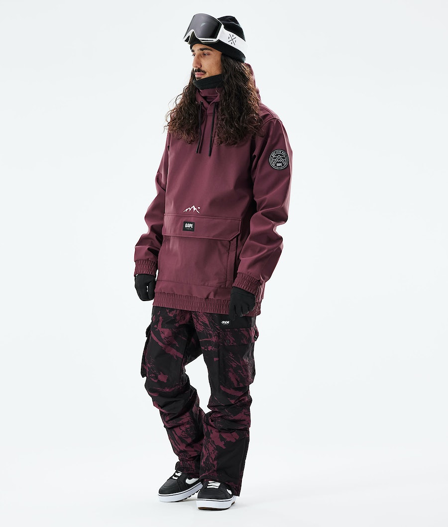 Dope Wylie Snowboardjacke Herren Bordeaux | 642-FZTUCA