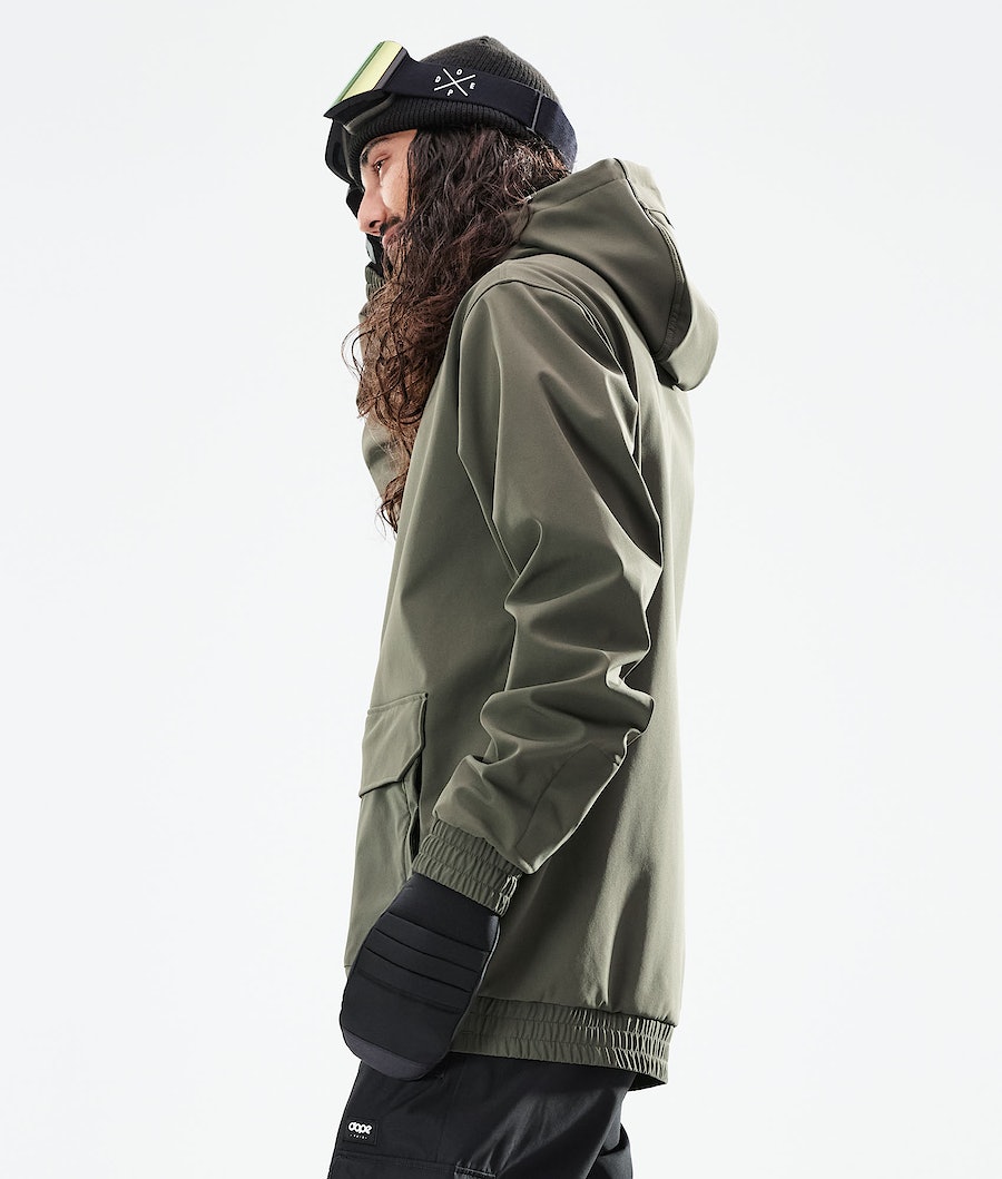 Dope Wylie Snowboardjacke Herren Olivgrün Grün | 739-OLJNKC