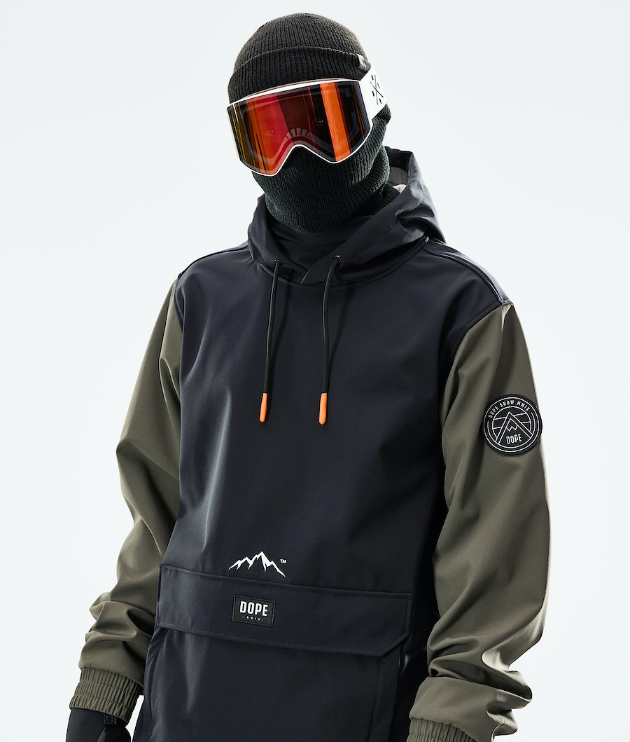 Dope Wylie Snowboardjacke Herren Schwarz Olivgrün Grün | 230-DOMYIJ