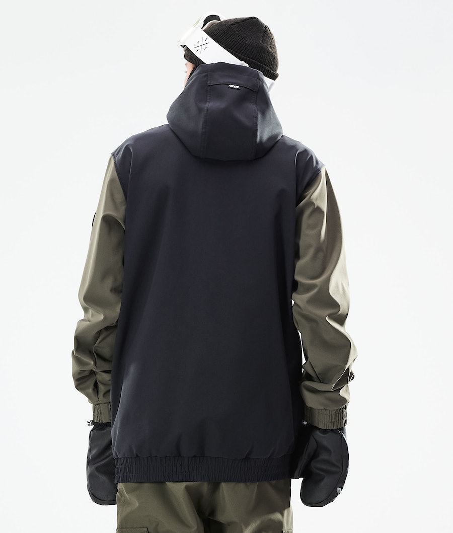Dope Wylie Snowboardjacke Herren Schwarz Olivgrün Grün | 230-DOMYIJ
