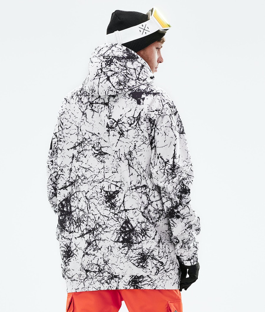 Dope Wylie Snowboardjacke Herren Weiß Schwarz | 268-MIOVTJ