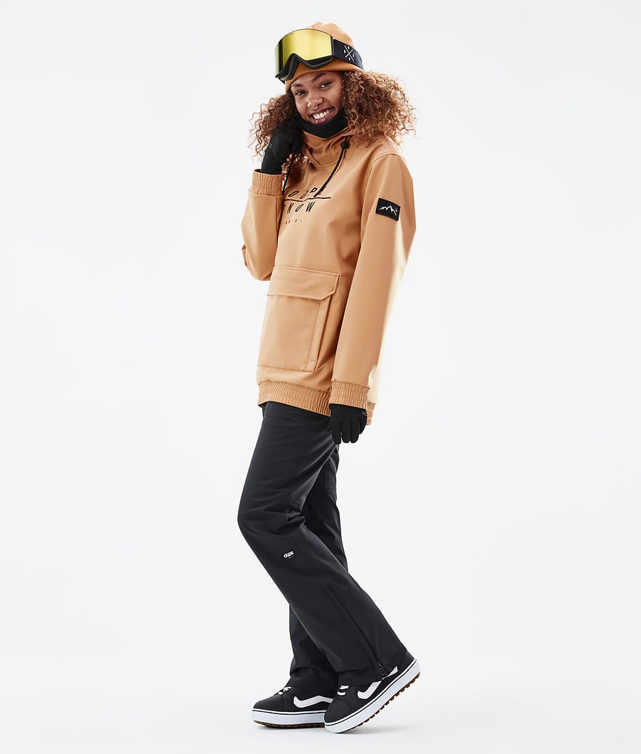 Dope Wylie W Snowboardjacke Damen Khaki Gelb | 386-EYNOTR