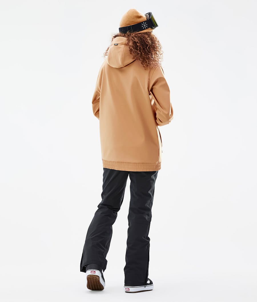 Dope Wylie W Snowboardjacke Damen Khaki Gelb | 386-EYNOTR