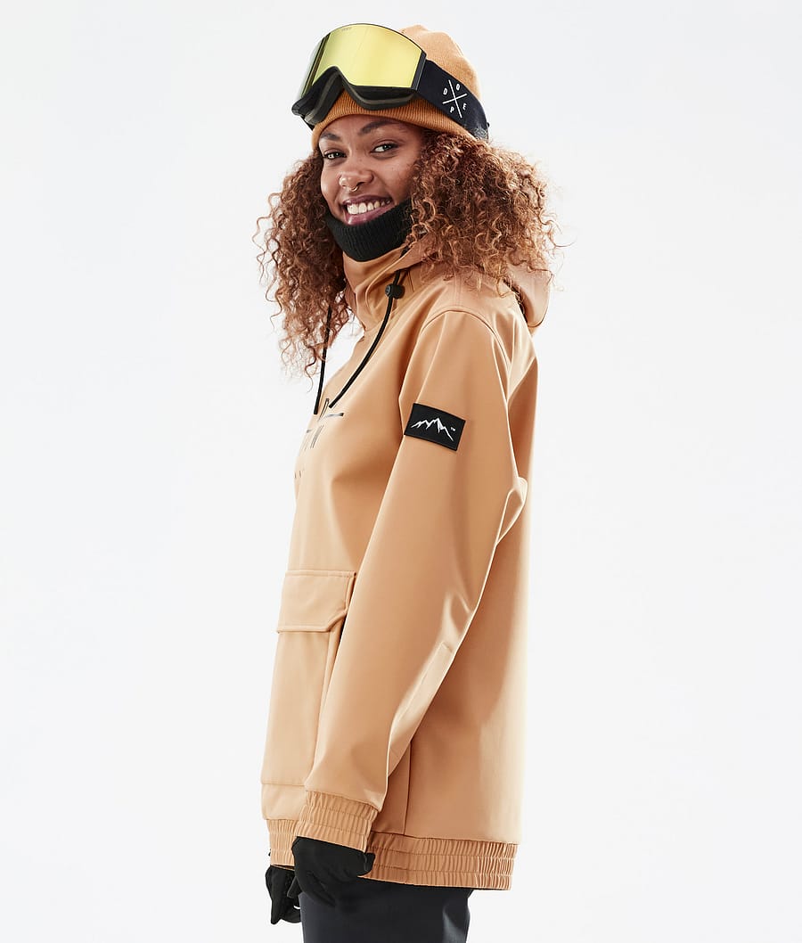 Dope Wylie W Snowboardjacke Damen Khaki Gelb | 386-EYNOTR