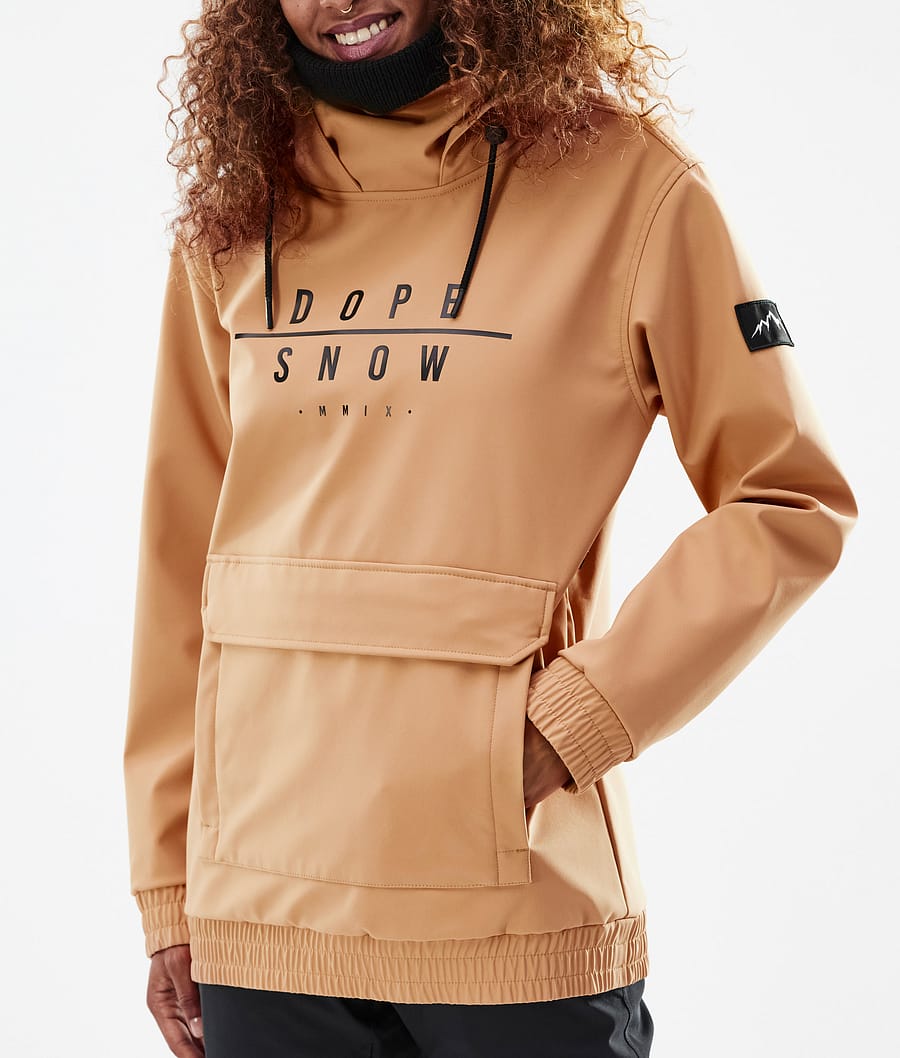 Dope Wylie W Snowboardjacke Damen Khaki Gelb | 386-EYNOTR