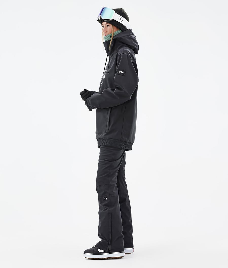 Dope Wylie W Snowboardjacke Damen Schwarz | 623-ESHYOT