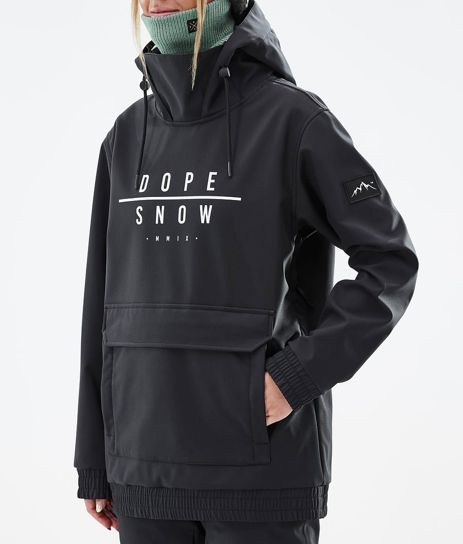 Dope Wylie W Snowboardjacke Damen Schwarz | 623-ESHYOT