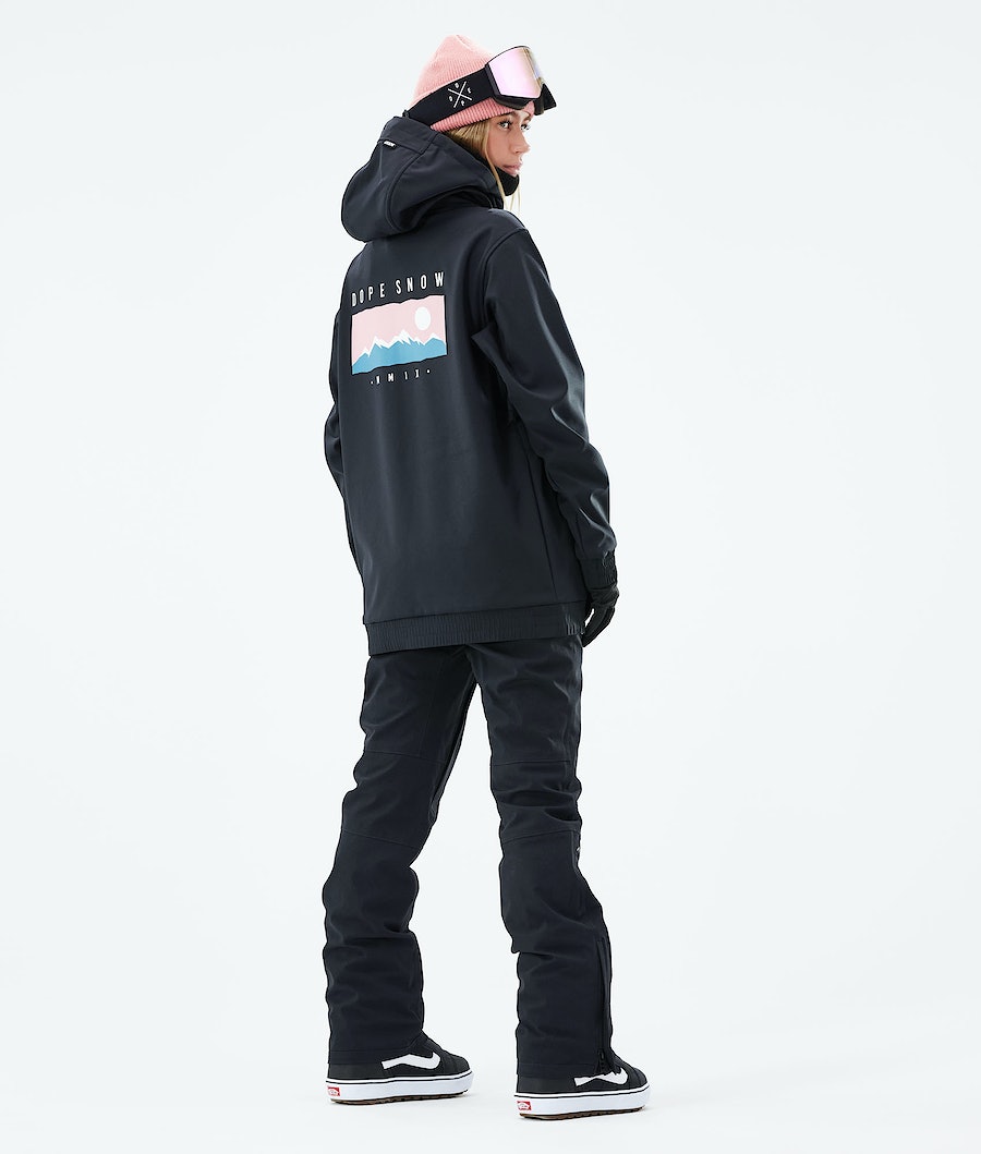Dope Yeti 2021 Snowboardjacke Damen Schwarz | 153-BWILNT